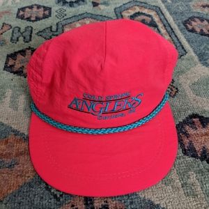Vintage Hot Pink and Blue Anglers Hat